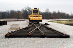 The end of the tracks heading to the shop, looking east.