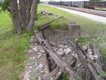 Atlantic Yard May 29,2006. Old foundation that once supported a coaling tower. Now a home for juck ties.