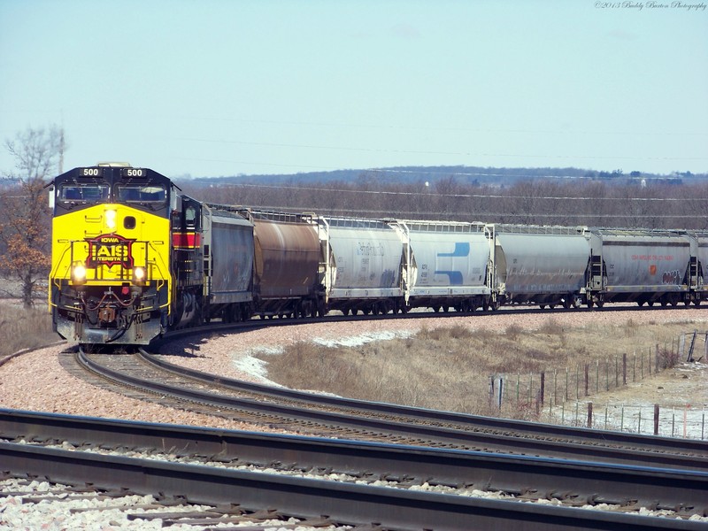 The "turn" climbing up the east wye at Yocum Connection.