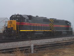 IAIS 601 and 602 at rest on a light foggy morning. 11/26/2006
