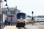 The Special arrives at Joliet, Illinois, where the train will cool it's heels waiting for permission to get on CSX rails.