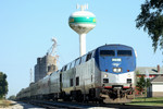 The train heads for the Quad Cities, passing Atkinson, Illinois, September 16th 2007.