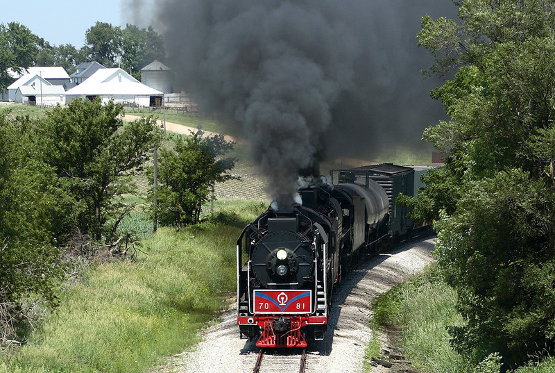 Smokin' it up east of Casey.