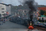 Day three of Riverway 2006 comes to an end as the tripleheaded steam run to Bureau arrives back in Rock Island September 16th, 2006.