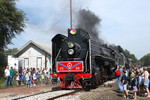 A view of the train reversing back onto the east-west main, passing the Bureau, Illinois depot. September 16th, 2006.