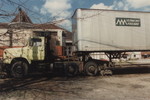 Side view of 0001 in front of the Iowa City Depot.