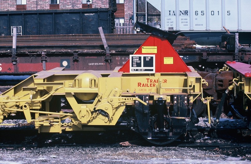 TRAILER-RAILER in Iowa City. 23-Feb-1988