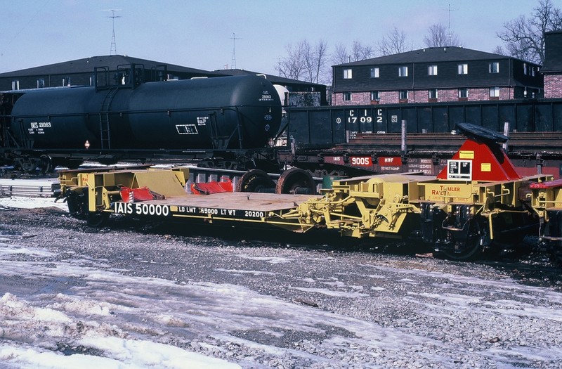 TRAILER-RAILER in Iowa City. 23-Feb-1988