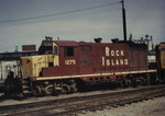 Rock Island 1275 works the yards in Cedar Rapids, Iowa in the undated photo. 1275 began as a high nose GP-7, later being rebuilt to a GP-7M low nose after accident damage. Photo by William Kuba.