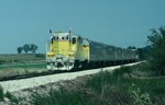 CRANDIC's Ag Expo approaching Walford, Iowa. Sept-1988