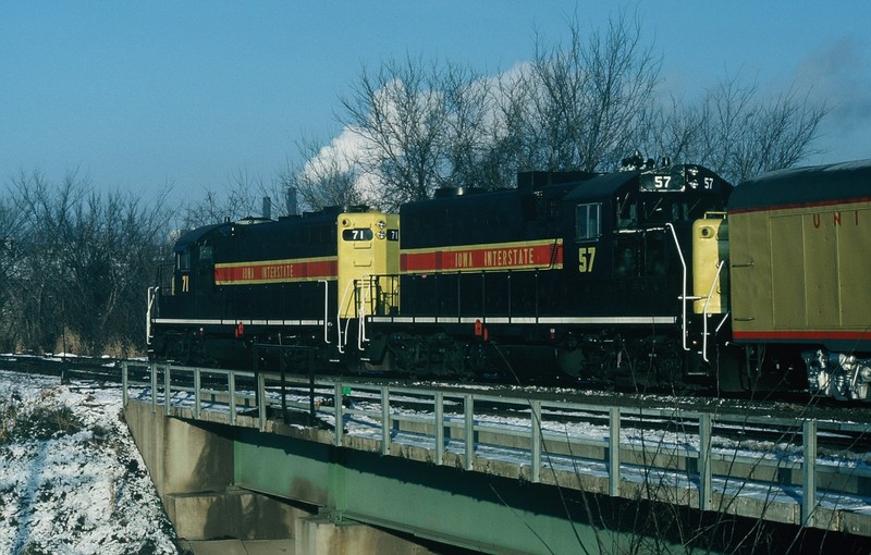 UP Inspection Train, Iowa City 21-NOV-1986