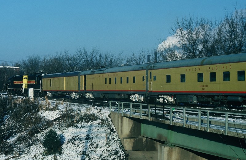 UP Inspection Train, Iowa City 21-NOV-1986