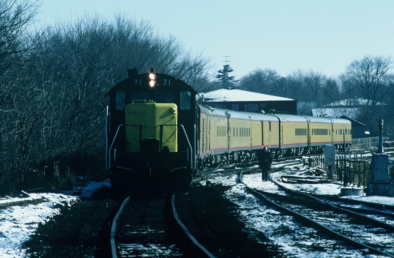 UP Inspection Train, Iowa City 21-NOV-1986