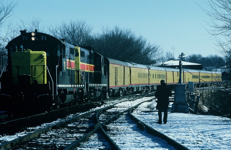 UUP Inspection Train, Iowa City 21-NOV-1986