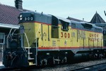 IAIS 300 in front of the Iowa City Depot. 20-Aug-1986