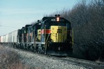 405. East bound on the CBBI outside of Des Moines. 15-Oct- 1988.