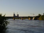 The IAIS Iowa River Bridge. The great flood of 2008. 14-Jun-2008