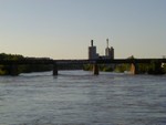 The IAIS Iowa River Bridge. The great flood of 2008. 14-Jun-2008