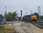 508 and 155 have their hands full, lugging 130+ loads up Mokena hill, after stopping on the incline. 09-18-10