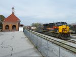 CBBI passes the restored RI depot. 10-25-10