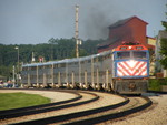 Metra 421 still looked nice in the low light as the storm clouds stayed to the west... now hopefully BICB will get here fast enough. 06-18-09