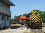 IAIS 702 sits tied down in Evans Yard next to the yard office waiting for the next BISW crew to go on duty. 05-31-08