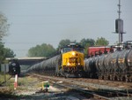 Slithering through CSX's Rockdale "Yard", RICSXU blends in nicely with all the other tanks on hand.