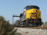 Iowa 510 pulls down the industrial siding within the Rockdale Yard Limits. The train got held here momentarily as it waited for CBBI to clear the siding ahead of him.