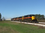 Iowa 155 pulls east through Silvis as they make a pick up at the east end of the siding. This was a rediculously early CBBI, they ran it early to keep it out of the way of the steam specials.