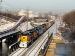 Another view of the detour train at McCook.