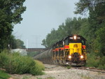 The ethanol train has reached Minooka as they duck under the EJ&E's Illinois River Line.