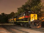 A set of four 700's lay over in Evans Yard awaiting the next day's BISW crew. 09-29-07