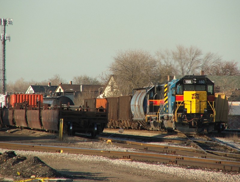 SD38-2 150 is ready to lead BICB out of Burr Oak... of course, the crew wouldn't be called until well after dark. Alas this was my luck this summer... 04-16-07