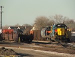 SD38-2 150 is ready to lead BICB out of Burr Oak... of course, the crew wouldn't be called until well after dark. Alas this was my luck this summer... 04-16-07