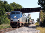 In my final runby, the AAPRCO special ducks under the EJ&E in Minooka.