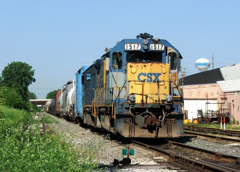 CSX's local power lays over in their Rockdale "yard"