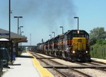 CBBI has cars for Ozinga at Mokena's Hickory Creek stop...