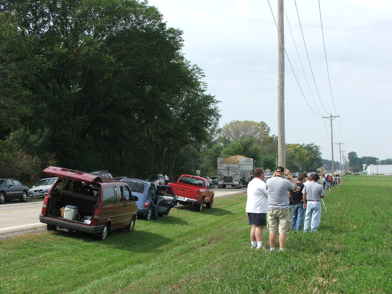 And the line to the left of me.