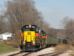 The two GP38-2's are working pretty hard to keep this mty coal train moving. 708 blows for the grade crossings in Sparland, IL... the Leslie RS3L on 708 sounds perfect!
