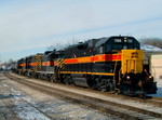 CBBI thunders through New Lenox with 704 leading GP10 413, and GP38-2's 716, and 711. It was hard to get used the sound of deterboed 645's compared to grungy 567's... 01-15-05