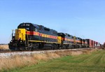 A set of 4 clean 700's roll through the Iowa country side just outside of the town of Wilton with BICB. 10-29-08