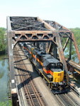 721 and 604 handle a BISW over the Cal Sag Channel in Blue Island 05-08-05