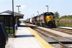 Eastbound at Metra's Hickory Creek platform.  Sept. 18, 2005.