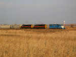 2809 east (extra CR job) at Walcott siding, Nov. 12, 2005