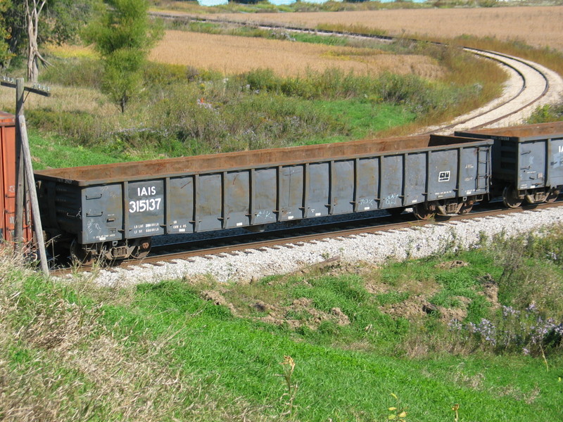 IAIS 315137, on the westbound at N. Star, Oct. 3, 2008.