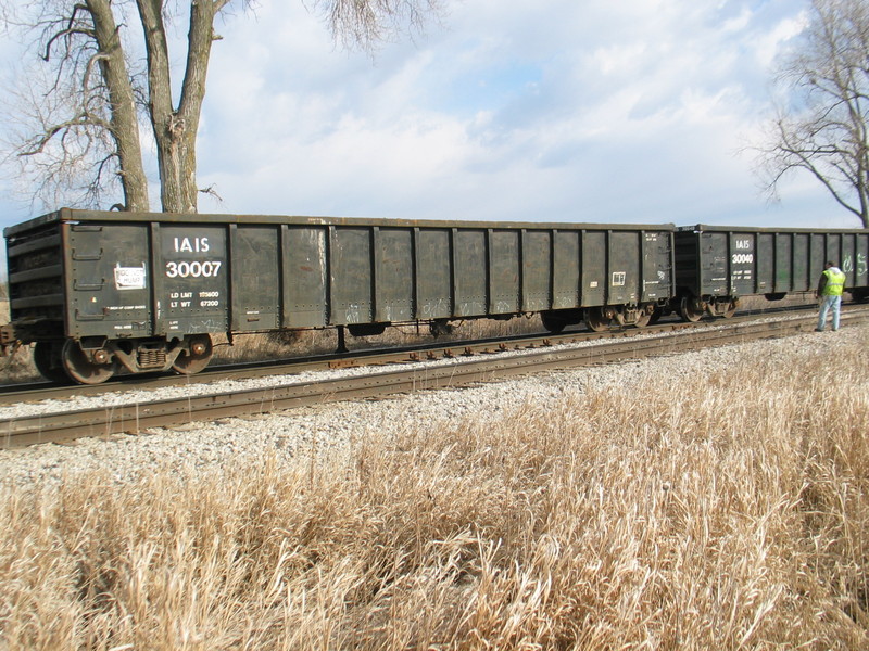 IAIS 30007 on the WB at N. Star, Feb. 17, 2012.