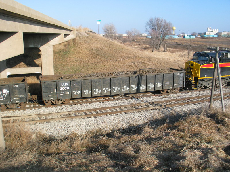 IAIS 30011 on the EB at N. Star, Dec. 19, 2011.