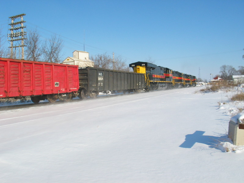 IAIS 30024 on the EB at Wilton, Jan. 11, 2010.