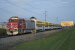 The first run to Kinnick Stadium departs Vernon.  27-Oct-2007.