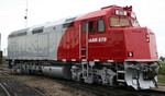 IANR 678 for the Hawkeye Express at the Relco Shops in Joliet, IL.  Photo courtesy of "depotdan" on Trainorders.com